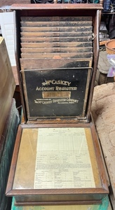 lot 2 image: 1908 The McCaskey Register Company Oak Account Ledger