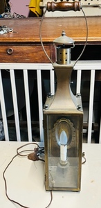 lot 17 image: Lantern Type Vintage Copper Lamp