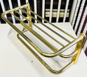 lot 20 image: Chambers Bed &amp Bath Vintage Brass Towel Rack