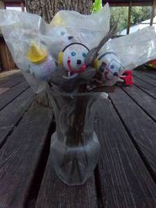 lot 223 image: Collectible Jack in the Box Heads & M&M Figure