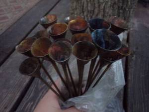 lot 230 image: Brass Candle Snufflers Bundle