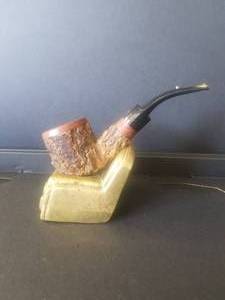 lot 15 image: Vintage estate smoking pipe - Rommaso Spanu Sassair - Italy in box and pouch