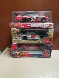 lot 66 image: Selection of 3 124 Nascar racecars - Earnhardt, Earnhardt Jr., and Edwards