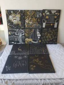 lot 98 image: Selection of 10 custom paintings