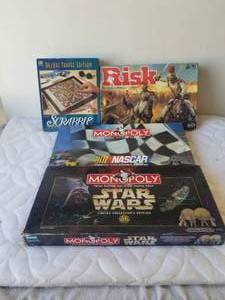 lot 103 image: Selection of Board games. Nascar, Star Wars, and more