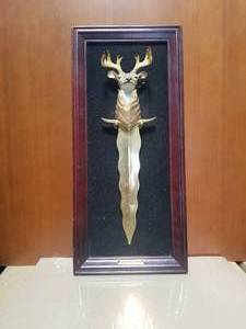 lot 156 image: White tail deer dagger on display