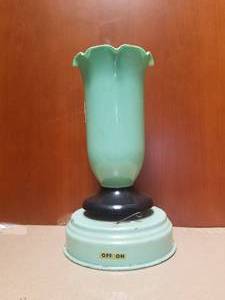 lot 338 image: Vintage Swiss Music Box-Vase - plays Moonlight and Roses