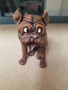 lot 298 image: Vintage wood dog