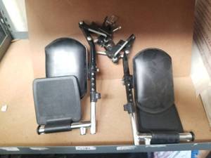 lot 312 image: Pair of leg rest for a wheelchair