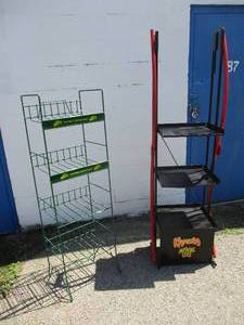 lot 11 image: 2-Metal Display Racks- Note-2 x Money