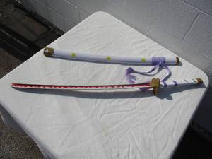 lot 22 image: NIB- Collectable- Douzoni Bamboo Katana Anime Cosplay Japanese Sword, In Box.                ...