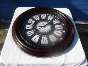 lot 130 image: 30-Rd. Battery Operated Wall Clock, First Time Manufactory, Anniversary Edition
