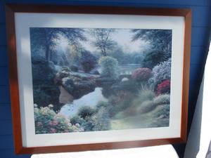 lot 94 image: Fairfield Morning By Henry Peeters Matted And Framed Print, About 40 x 30