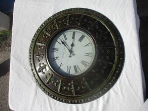 lot 108 image: 24-Rd. Battery Operated Wall Clock, Buchanan Clock Co, Est 1863