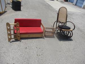 lot 126 image: Mixed Furniture Lot-Some needs light repair and or TLC