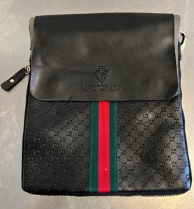 lot 16 image: Small Black &amp Red Gucci Purse