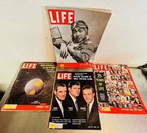 lot 38 image: 4 Issues of Life Magazine 1942-1962