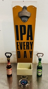 lot 85 image: IPA Bottle Cap Opener w3 Refrigerator Magnet Beer Bottle Openers