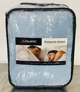 lot 91 image: Polartec ShimmerTec French Blue King Shimmersoft Blanket&nbsp