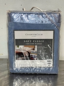 lot 92 image: Charter Club Home Soft Fleece King Easy Care Blanket&nbsp