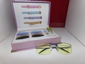 lot 106 image: Navarre Interchangeable Fashion Watch and Sunglasses - 5 Sets of Lenses, Bands, and Watch Faces