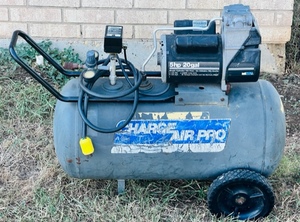 lot 134 image: Charge Air Pro 5HP 20Gal Portable Air Compressor