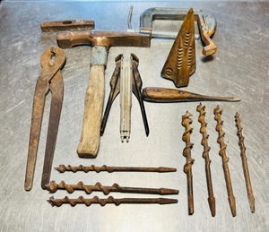 lot 141 image: Lot of Vintage Tools wLog Splitter