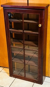 lot 143 image: 43x22x7.5 Wooden Bookshelf wDoor