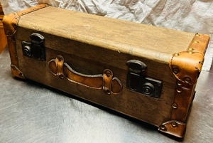 lot 148 image: 19x7x6 Hobby Lobby Home Accents World Map Lockable Case