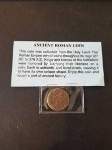 lot 4 image: Ancient Roman Coin - collected from the Holy Land