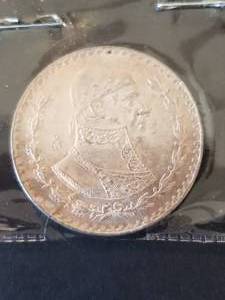 lot 16 image: Vintage very collectible 1961 Mexican Silver Dollar - minted from Silver