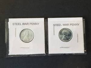 lot 40 image: 1943 Steel warwheat pennies -