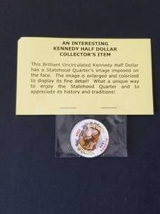 lot 55 image: Kennedy Half Dollar colorized 2006 - collectors coin