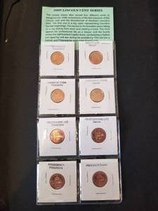 lot 86 image: Collectible 2009 Lincoln cent series - issued to recognize the 100th anniversary of the 1st issuance of the Lincoln cent