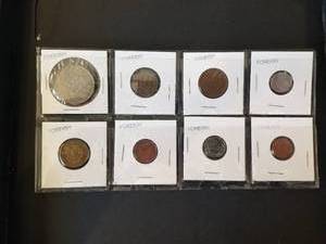 lot 93 image: Selection of 8 foreign coins