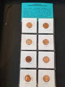 lot 105 image: US Treasury Commemorative Medallion set - brilliant uncirculated