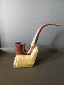 lot 130 image: Vintage Estate smoking pipe - Dunhill - 5 - Sterling Silver - Made in England