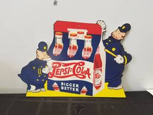 lot 21 image: Authentic Reproduction Nostalgic Printed Advertising - Pepsi Cola advertisement
