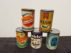 lot 174 image: Selection of vintage Fleer Chug-A-Can candy containers