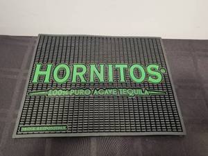 lot 39 image: Hornitos tequila rubber bardrink mat - 11 by 14 - Qty of 2