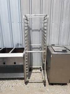 lot 104 image: Stainless Steel cooling rack on wheels - 20 by 26 by 69