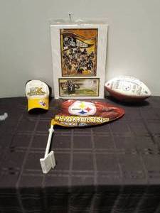 lot 164 image: Selection of 2008 Pittsburgh Steelers collectibles