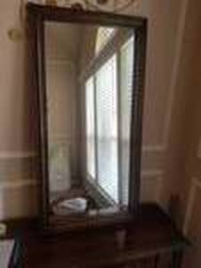 lot 51 image: Solid wood mirror - 21 by 41