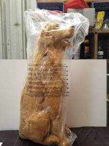 lot 220 image: Plush Golden Retriever - life like details - Melissa & Doug