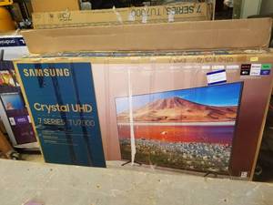 lot 261 image: Samsung - 70 tv - not tested (unknown working condition) - no plug or remote-(can be ordered)
