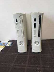 lot 262 image: Pair of XBox360s - no cords - untested