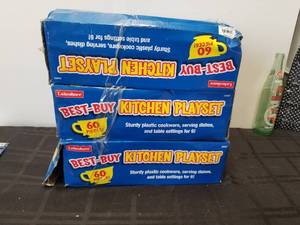 lot 265 image: Selection of 3 - 60-piece Kitchen playsets