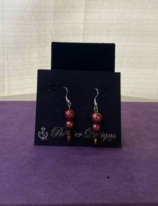 lot 33 image: PREMIER DESIGNS PAIR OF EARRINGS IN STYLE, DESIGN, AND COLOR(S) SHOWN.