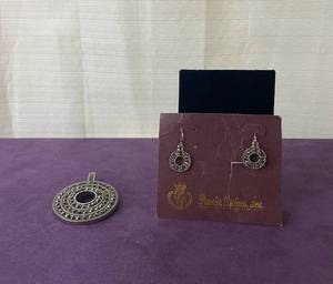 lot 127 image: PREMIER DESIGNS SET OF (1) PENDANT, (1) PAIR OF EARRINGS IN STYLE, DESIGN, AND COLOR(S) SHOWN. (SOLD 2 X THE MONEY)