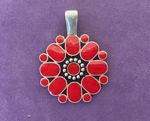 lot 71 image: PREMIER DESIGNS TWO-SIDED PENDANT IN STYLE, DESIGN, AND COLOR(S) SHOWN.